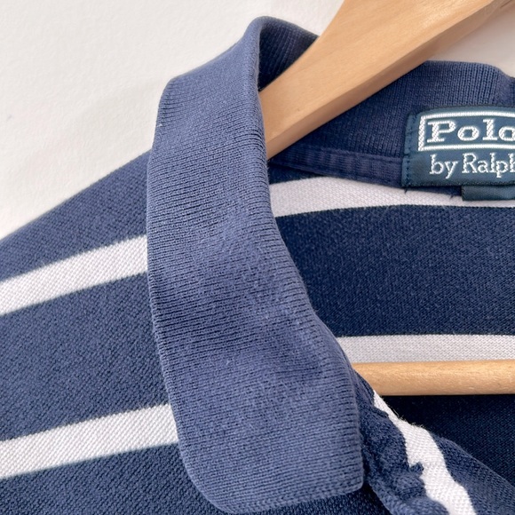 Polo by Ralph Lauren Men’s Shirt XL Blue Stripes Casual - Picture 5 of 8